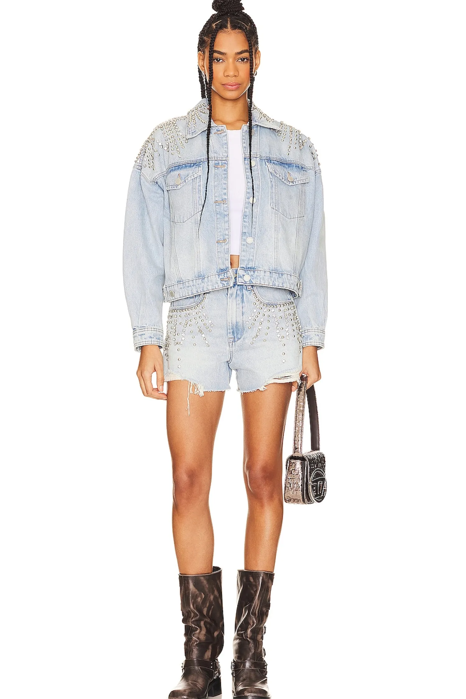 Women BLANKNYC Jackets & Coats>Rhinestone Jacket