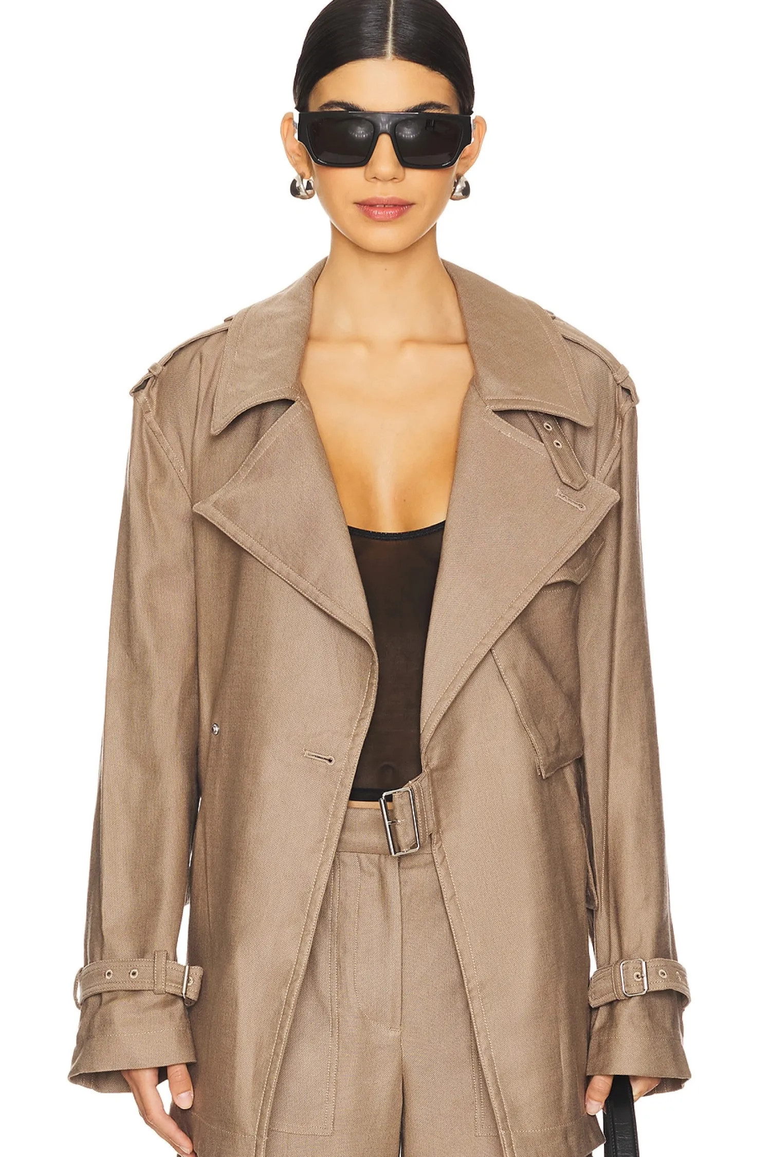 Women Helmut Lang Jackets & Coats>Rider Trench