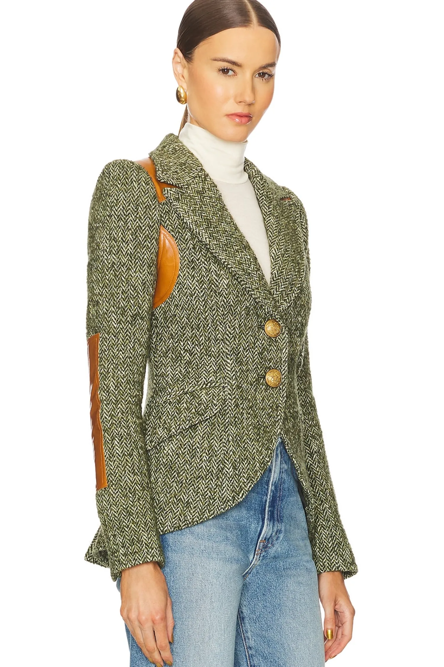 Women Smythe Jackets & Coats>Rifle-patch Equestrian Blazer