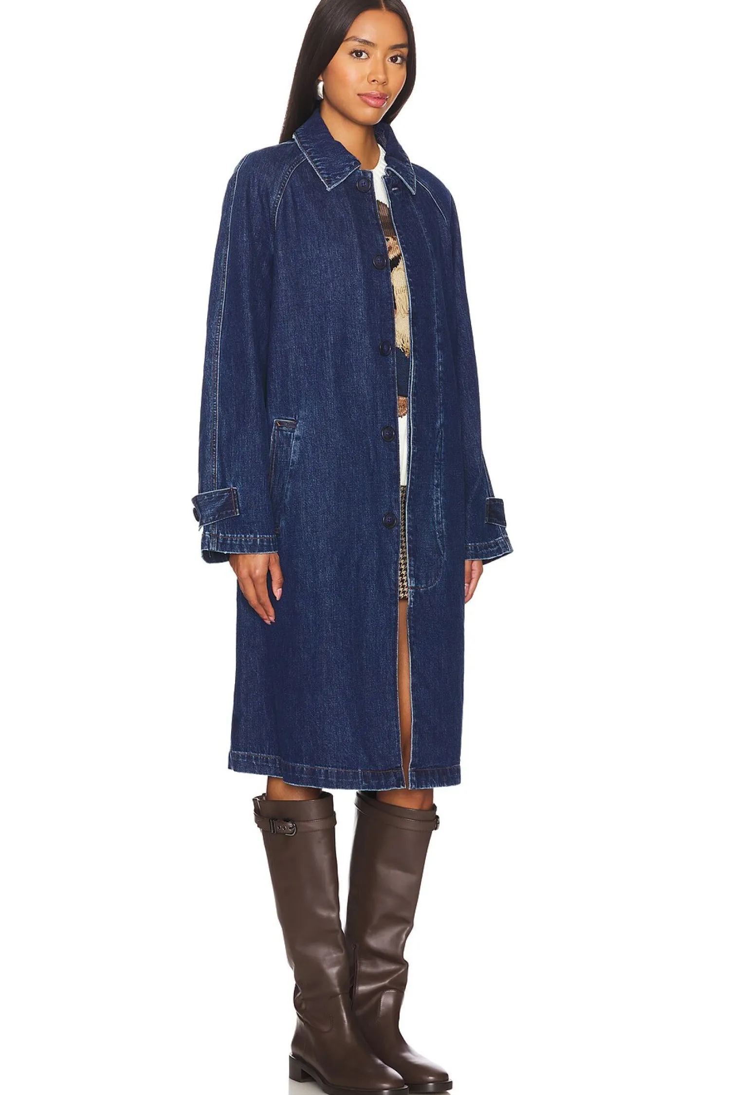 Women Polo Ralph Lauren Jackets & Coats>Rigid Denim Coat