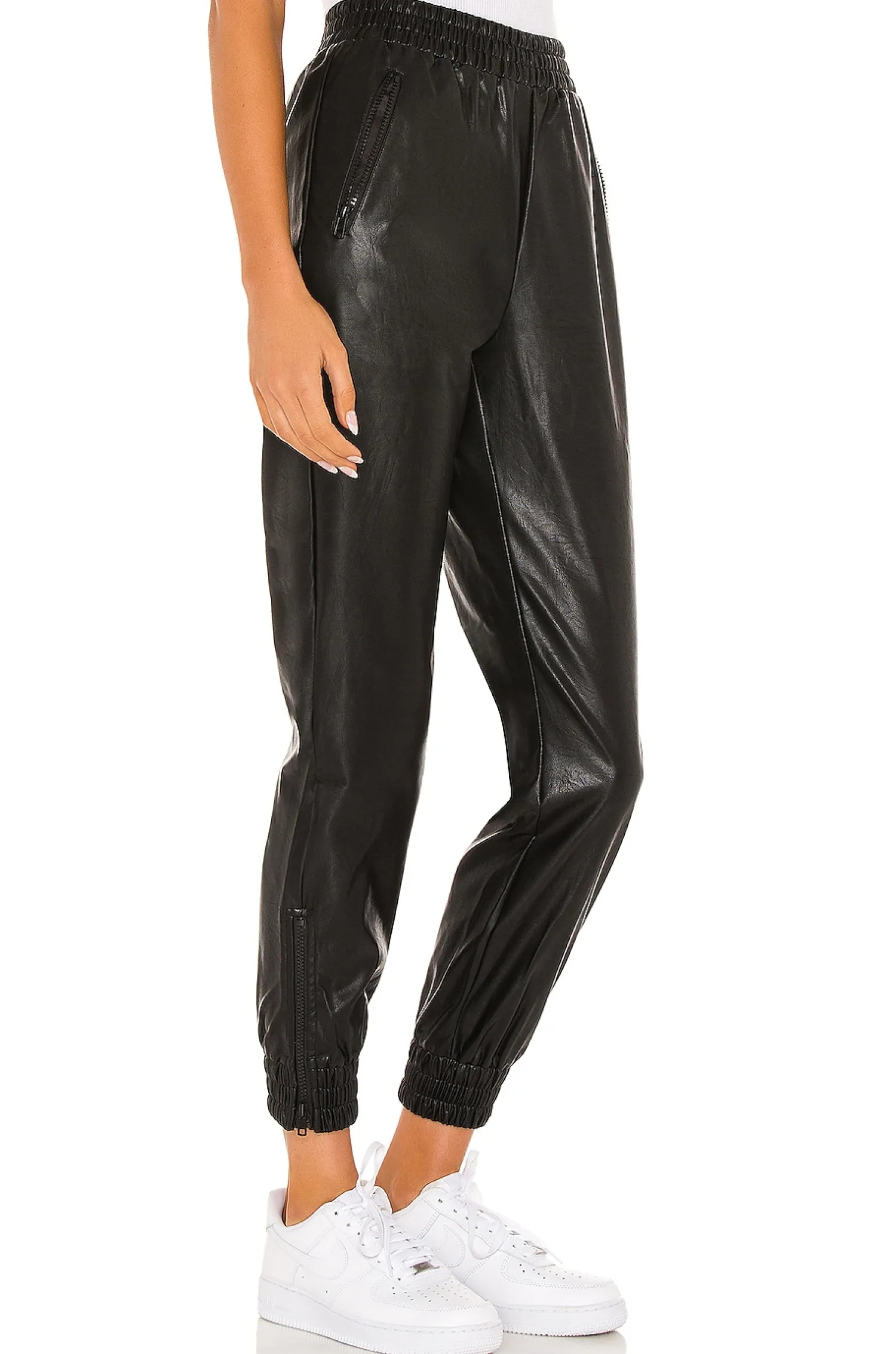Women superdown Pants>Rinah Faux Leather Jogger Pant