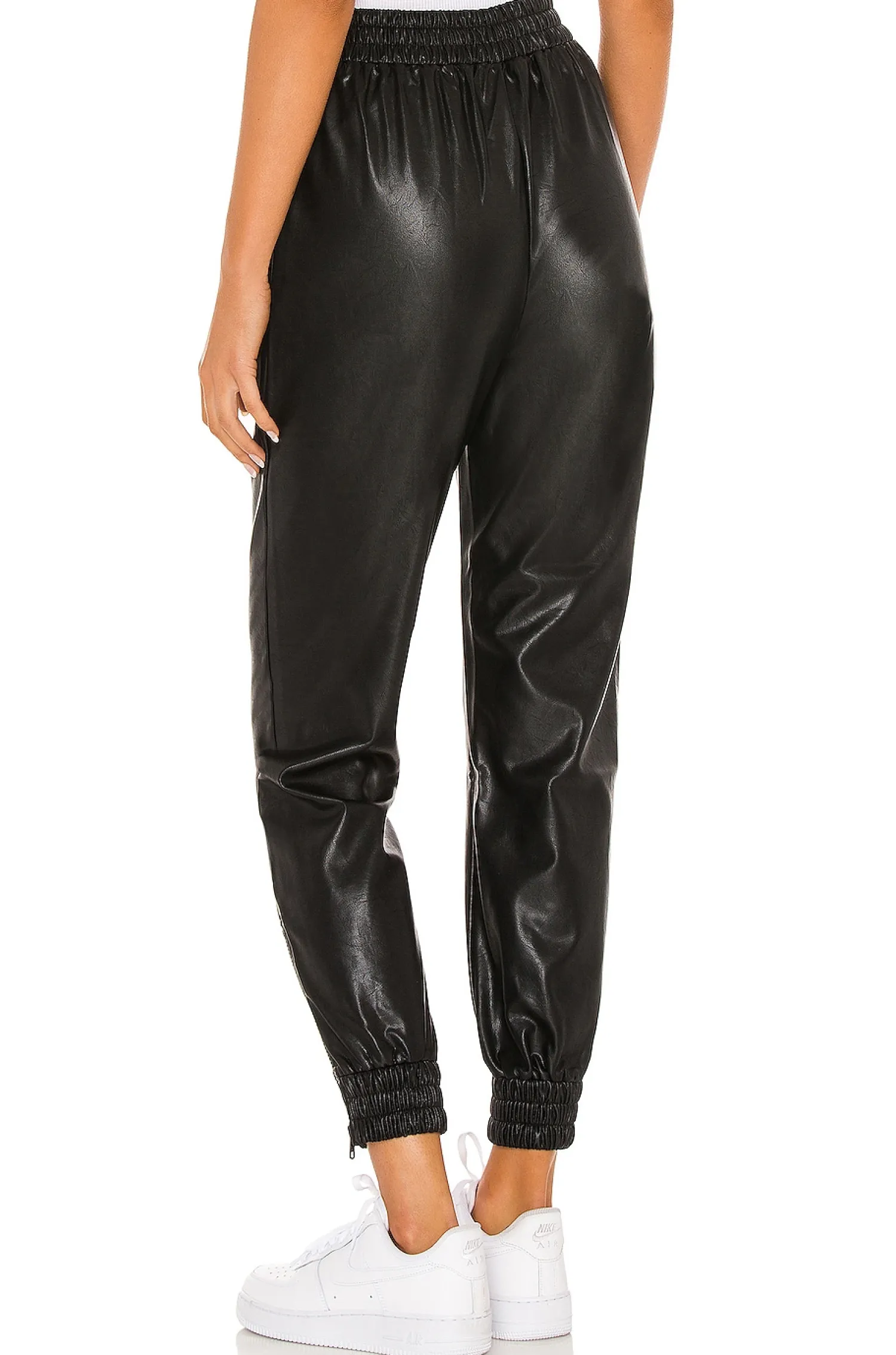 Women superdown Pants>Rinah Faux Leather Jogger Pant