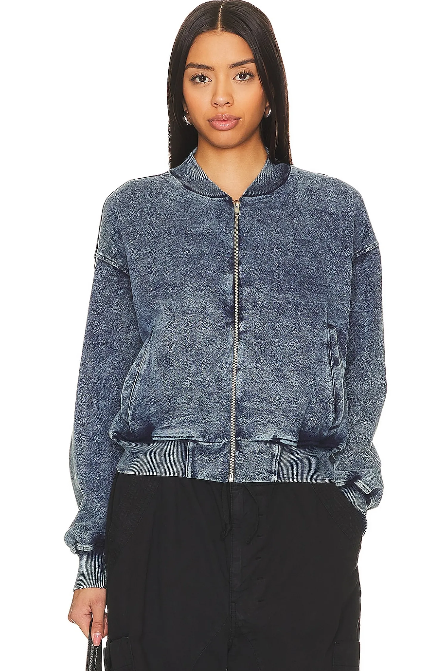 Women Michael Lauren Jackets & Coats>Riston Acid Wash Bomber
