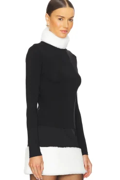 Women MISCREANTS Matching Sets>Roll Neck Top With Faux Fur Trim