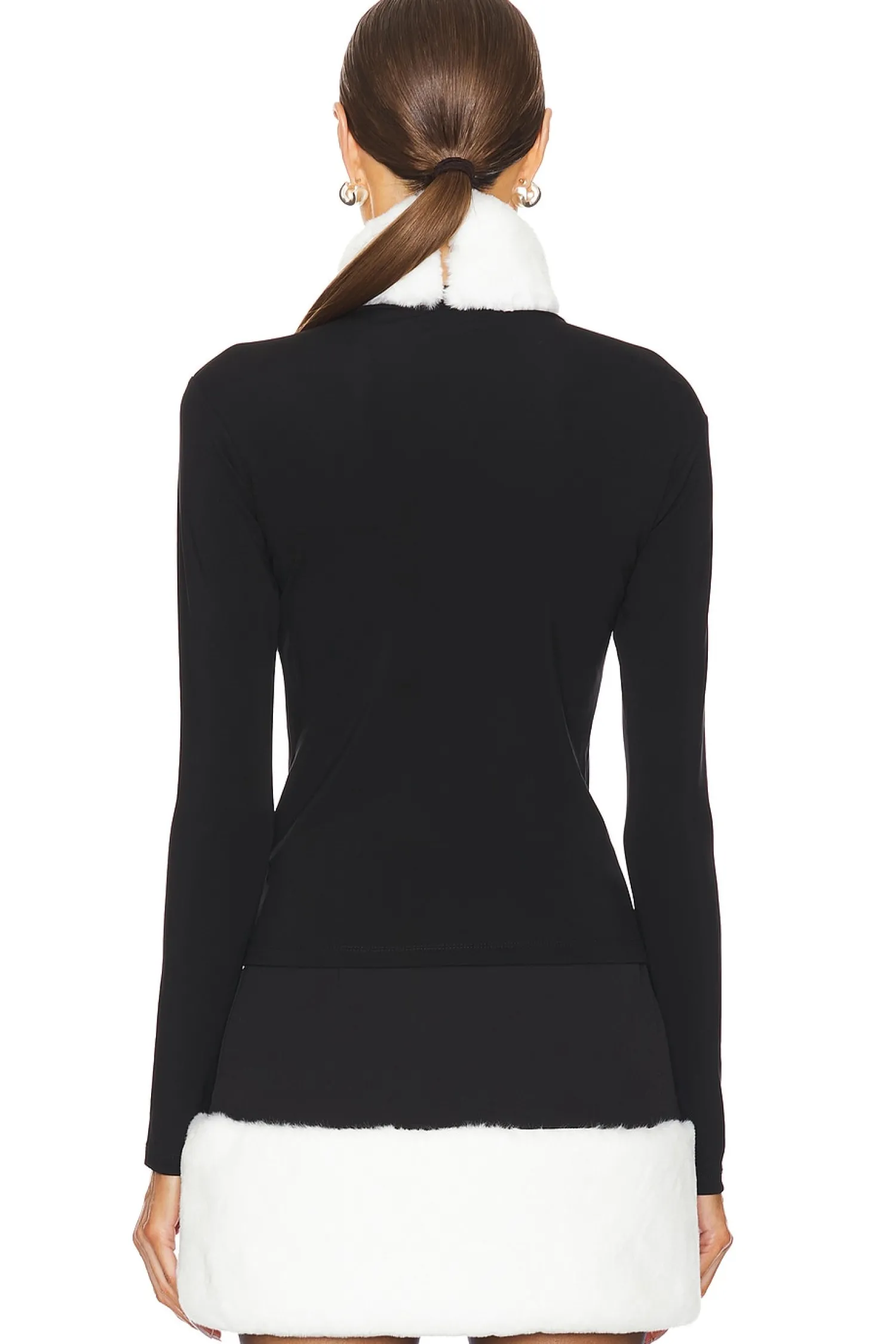 Women MISCREANTS Matching Sets>Roll Neck Top With Faux Fur Trim