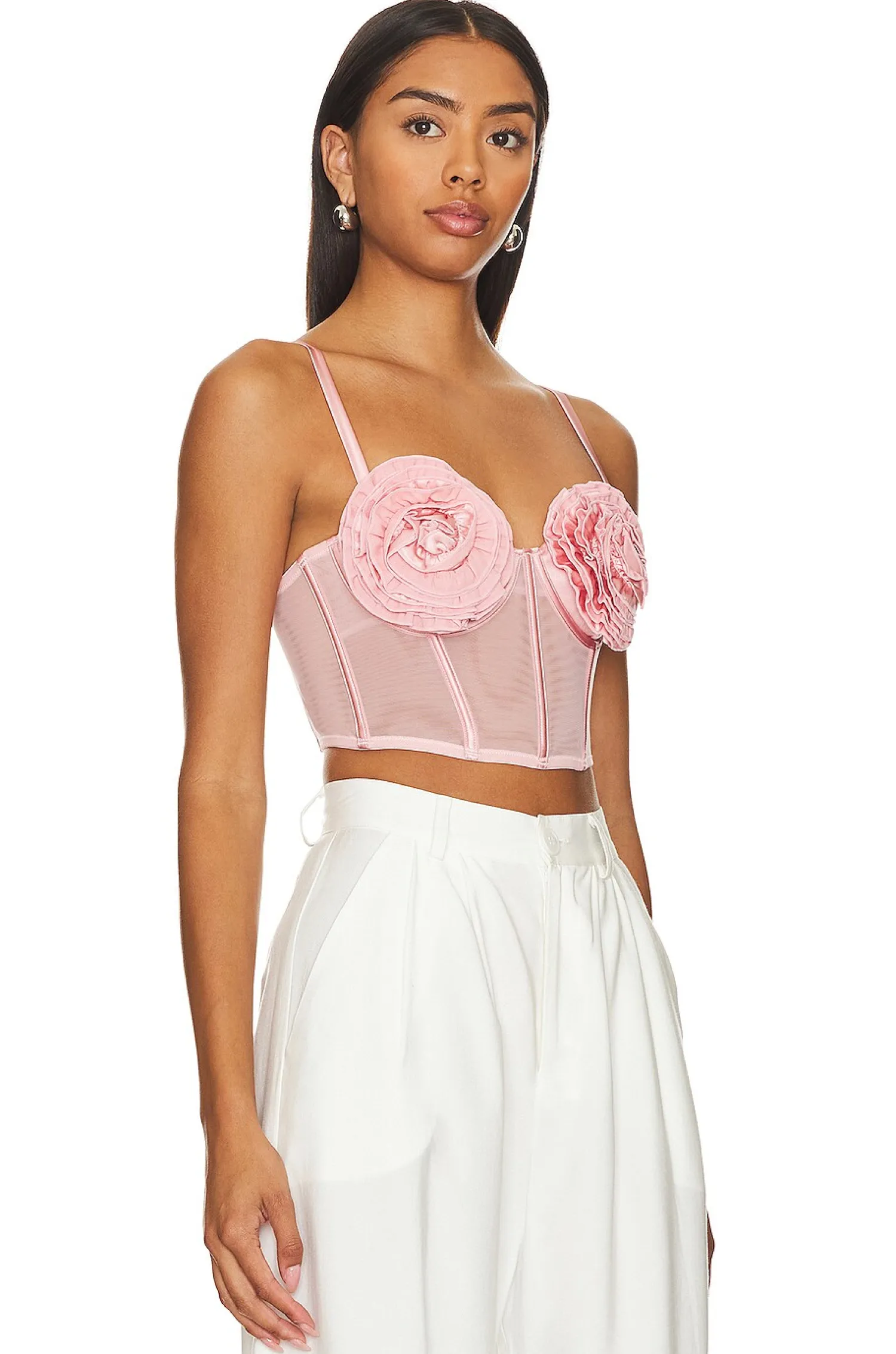 Women fleur du mal Lingerie & Sleepwear>Rose Cup Bustier