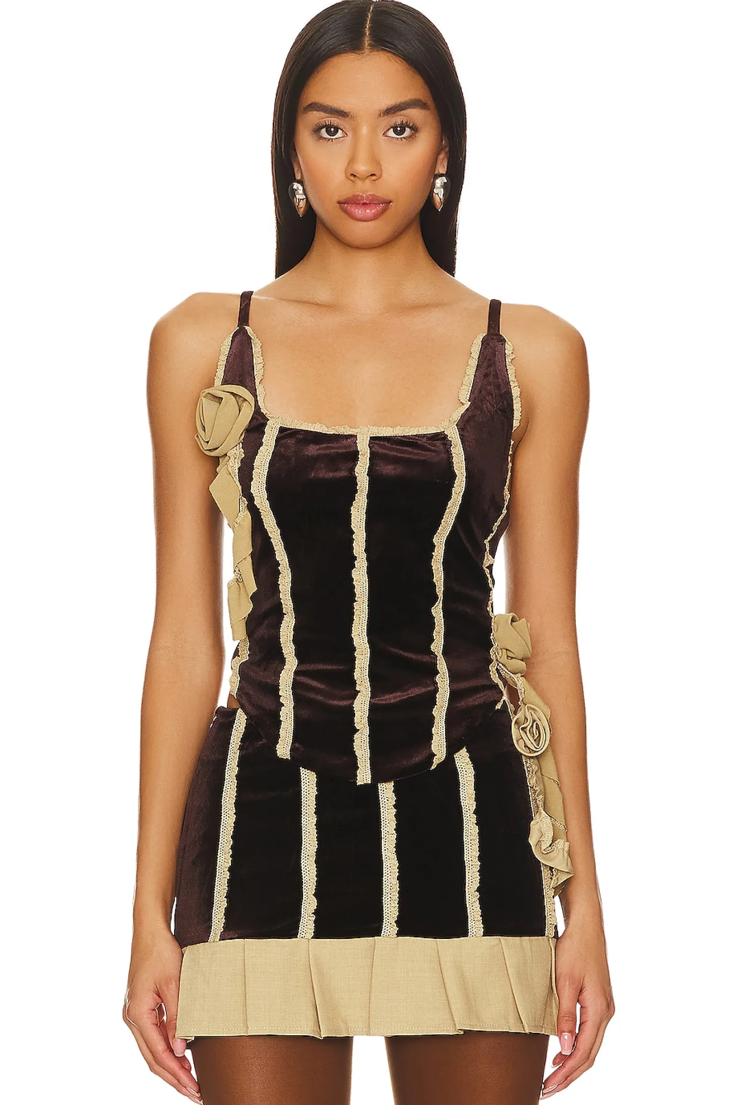 Women Zemeta Matching Sets>Rose Drop Corset