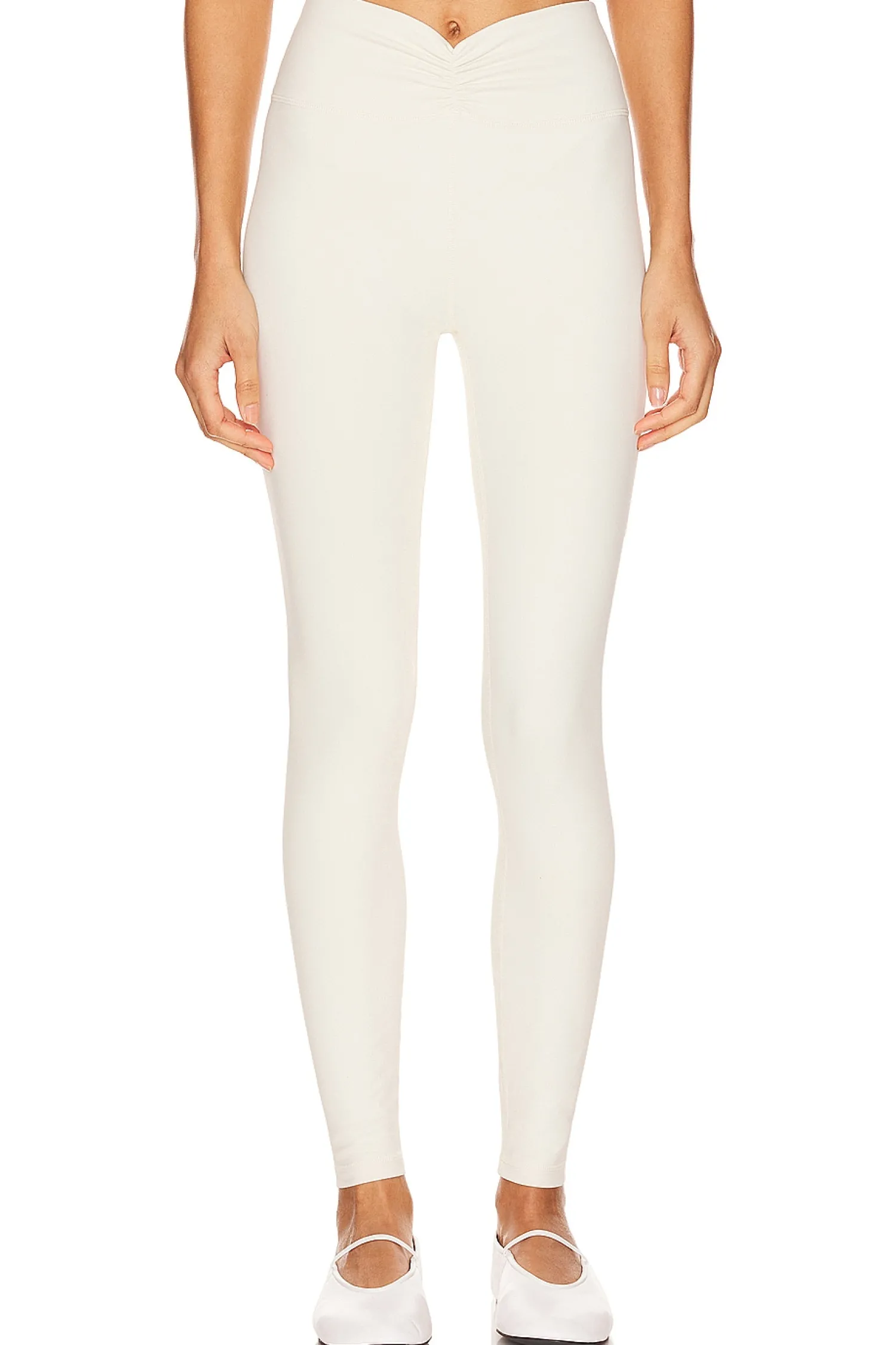 Women WeWoreWhat Pants>Ruched V Legging