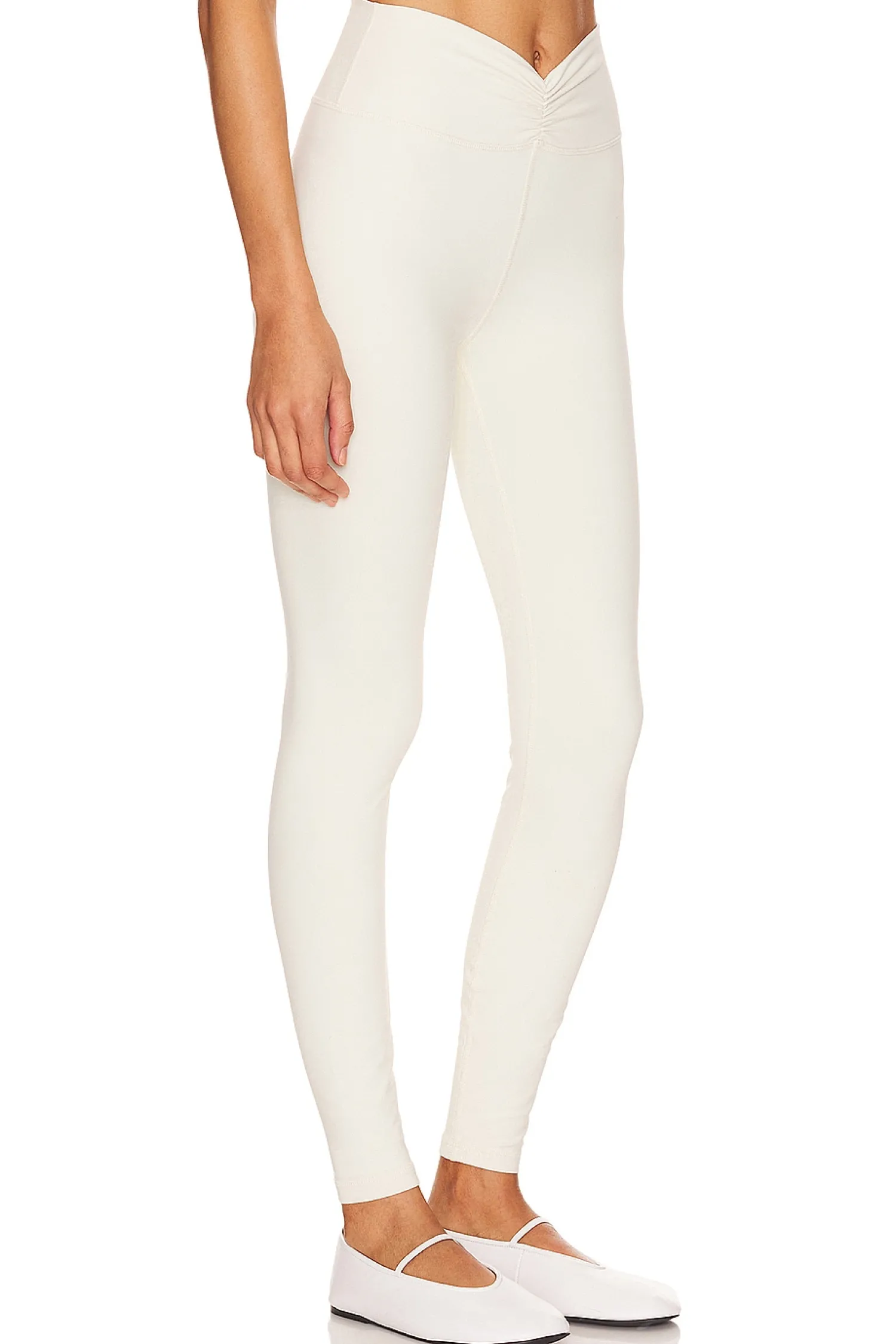 Women WeWoreWhat Pants>Ruched V Legging