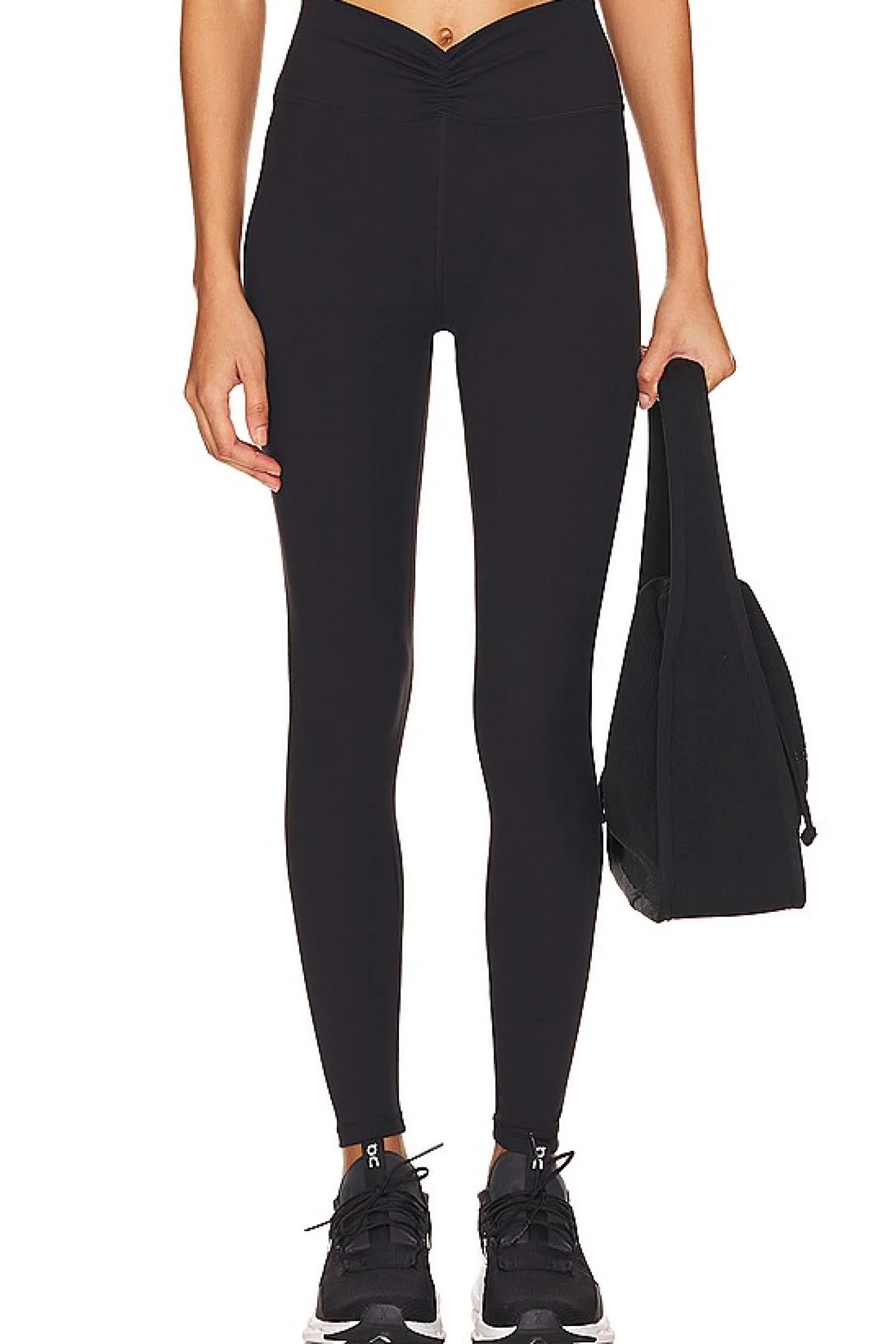 Women WeWoreWhat Pants>Ruched V Legging