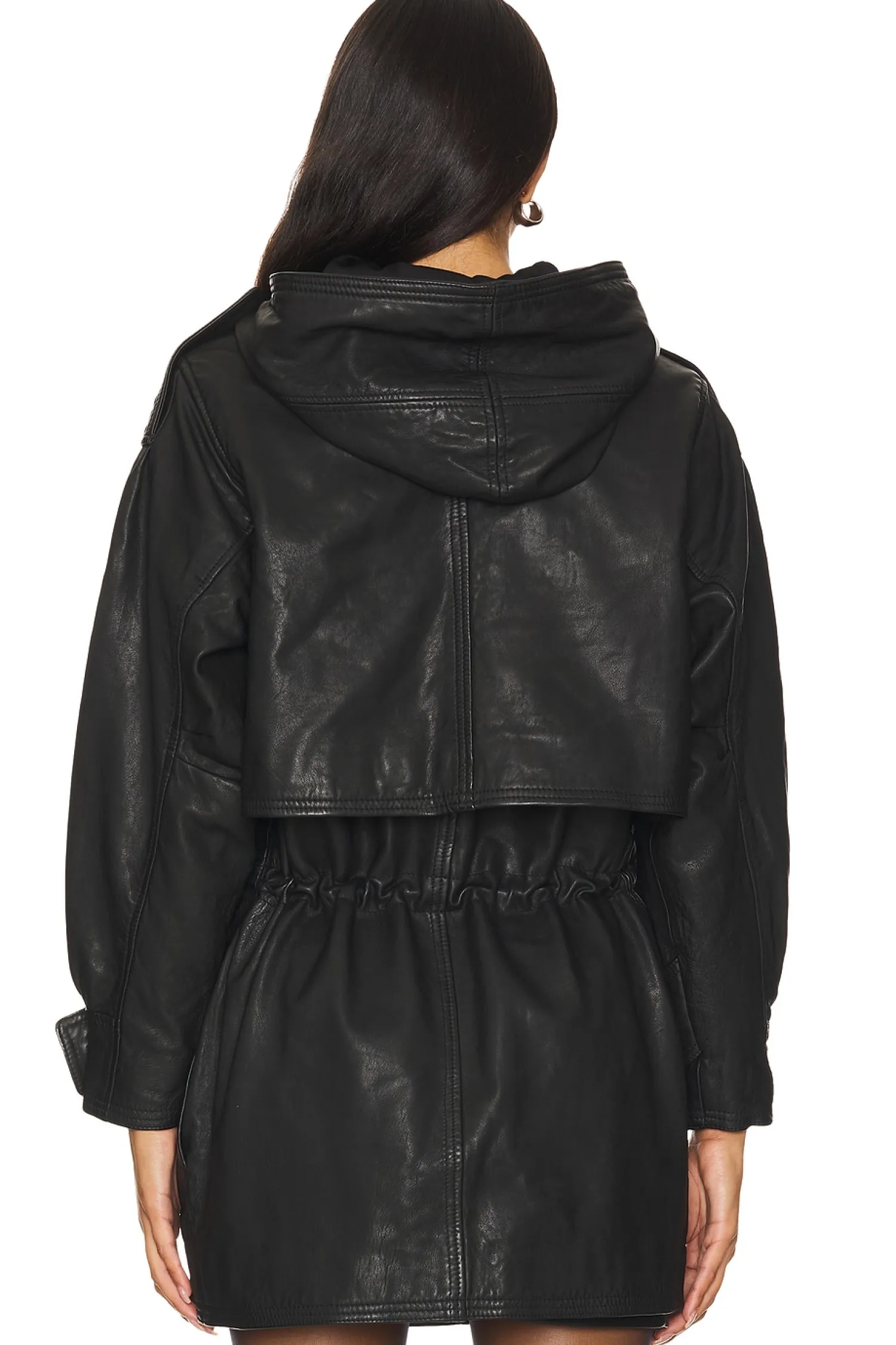 Women retrofete Jackets & Coats>Saint Leather Jacket