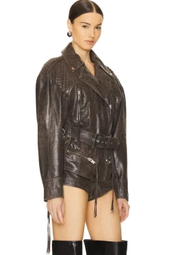 Women retrofete Jackets & Coats>Salome Leather Jacket