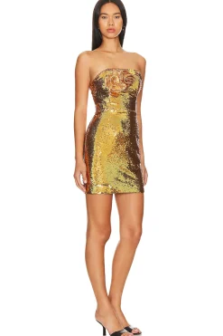 Women MILLY Dresses>Sascha Sequin Rosette Dress