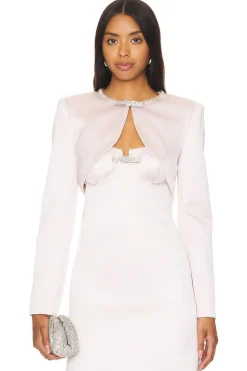 Women self-portrait Jackets & Coats>Satin Bolero Jacket