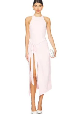 Women David Koma Dresses>Satin Bow Detail Midi Dress
