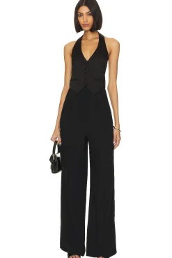 Women Amanda Uprichard Jumpsuits>Satin Isadore Jumpsuit