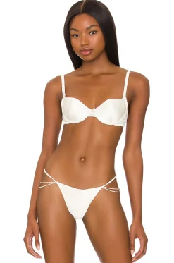 Women fleur du mal Lingerie & Sleepwear>Satin Luxe Balconette Bra