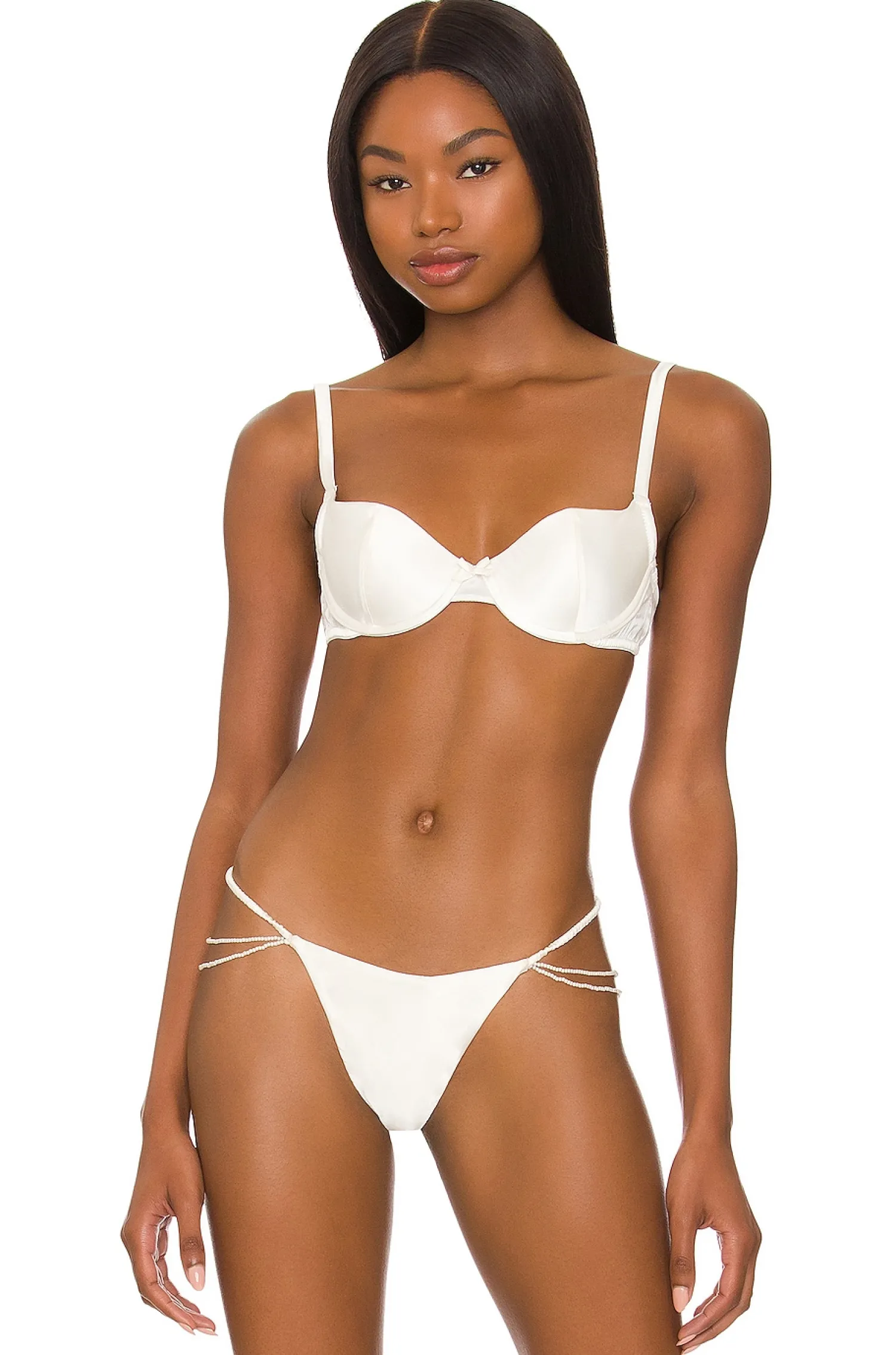Women fleur du mal Lingerie & Sleepwear>Satin Luxe Balconette Bra