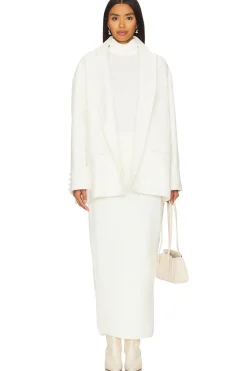 Women SELMACILEK Jackets & Coats>Scarf-detailed Cachet Blazer Jacket