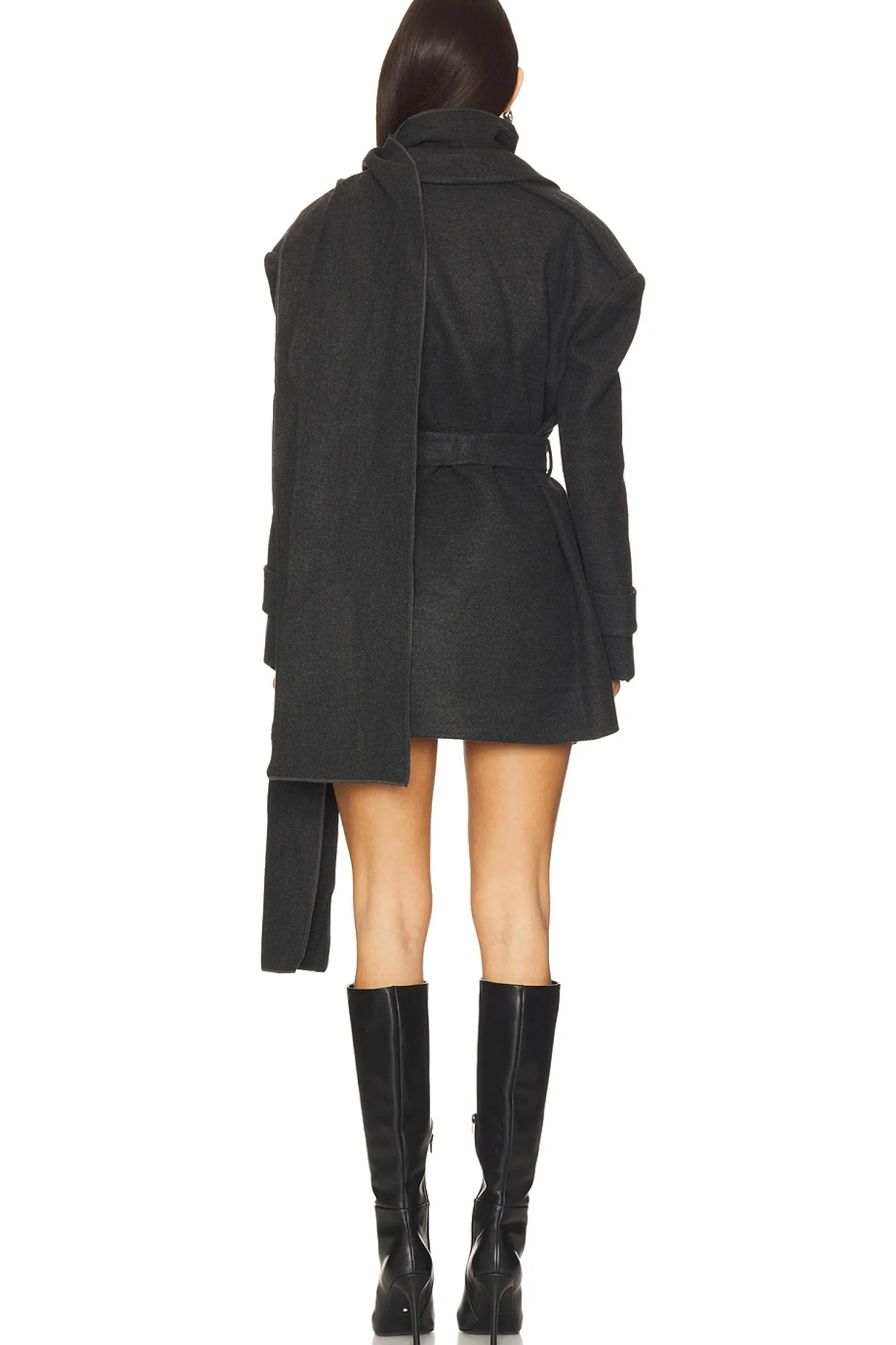 Women SELMACILEK Jackets & Coats>Scarf-detailed Cachet Blazer Jacket