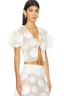 Women House of Sunny Matching Sets>Scattered Shell Blouse