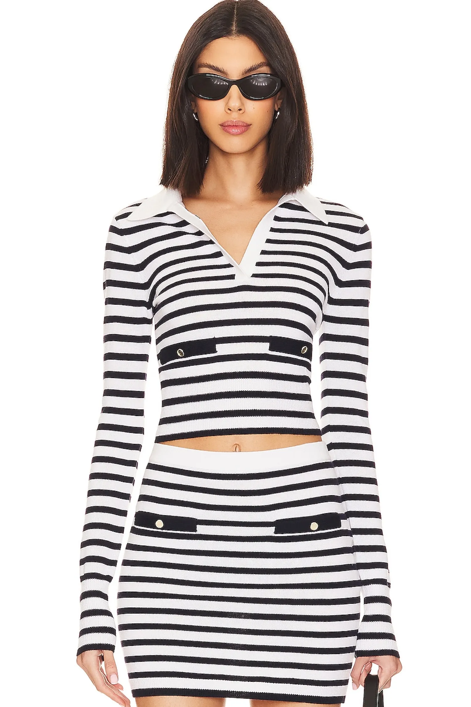 Women Lovers and Friends Matching Sets>Selene Striped Sweater