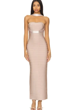Women Herve Leger Dresses>Sequin Bruna Gown