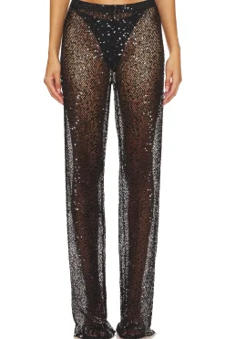 Women Good American Pants>Sequins Wide Leg Pant