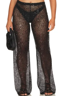 Women Good American Pants>Sequins Wide Leg Pant