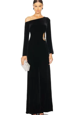 Women L'AGENCE Dresses>Seren Cutout Maxi Dress