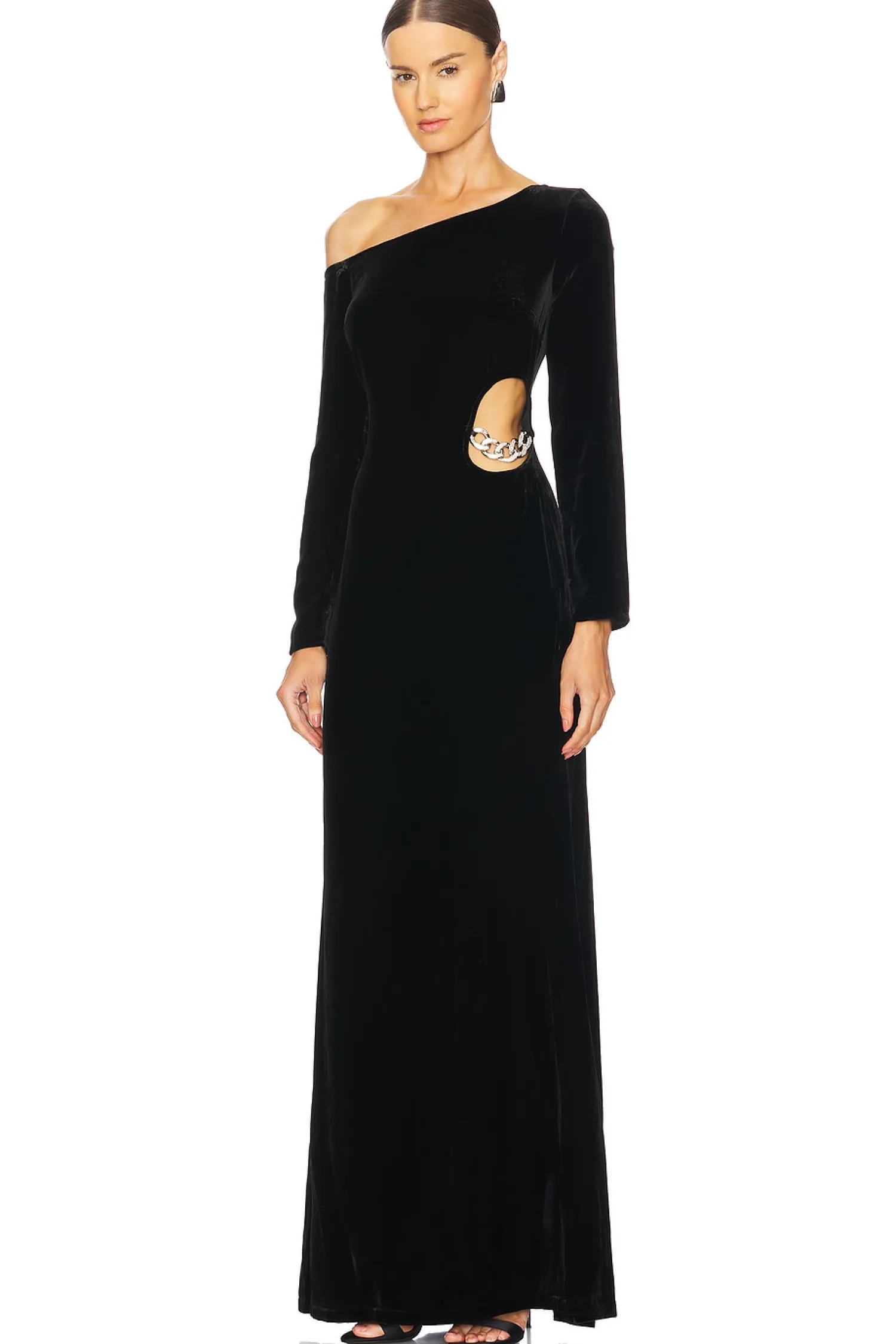 Women L'AGENCE Dresses>Seren Cutout Maxi Dress