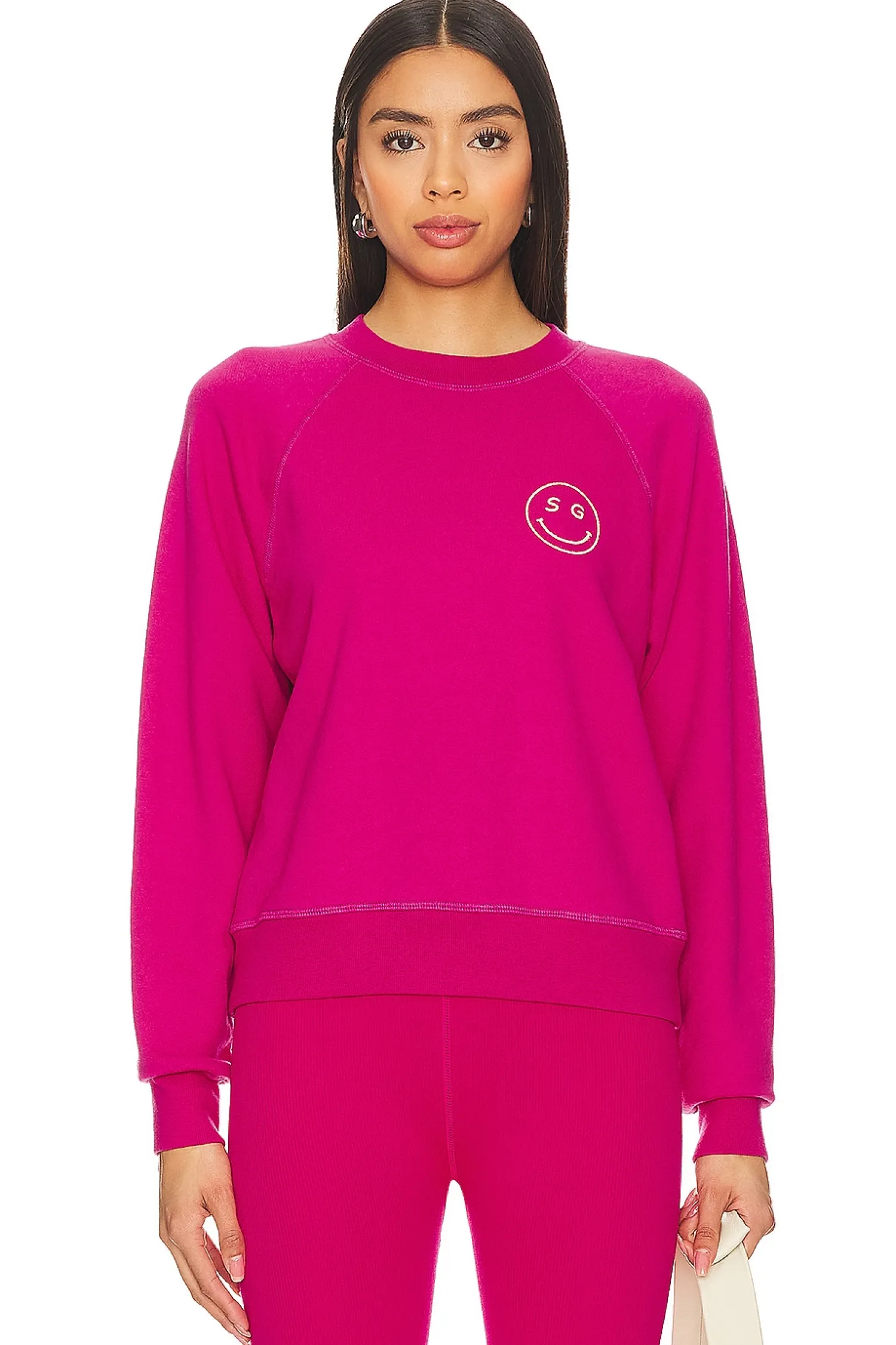 Women Spiritual Gangster Loungewear>Sg Smiley Forever Crew