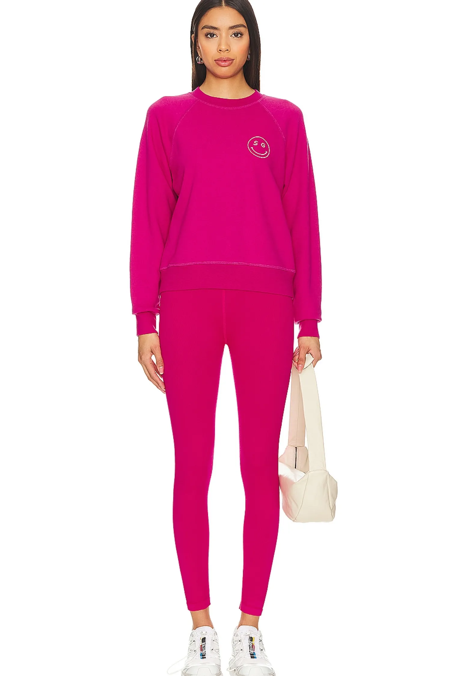 Women Spiritual Gangster Loungewear>Sg Smiley Forever Crew