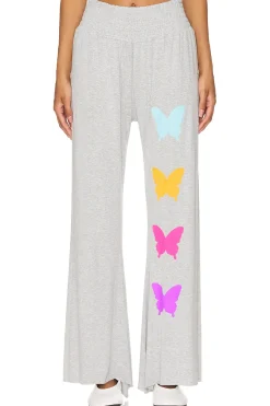 Women Lauren Moshi Pants|Loungewear>Shana Wide Leg Pant W/ Smocking Butterfly Eye