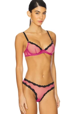Women fleur du mal Lingerie & Sleepwear>Sheer Tulle Demi Bra