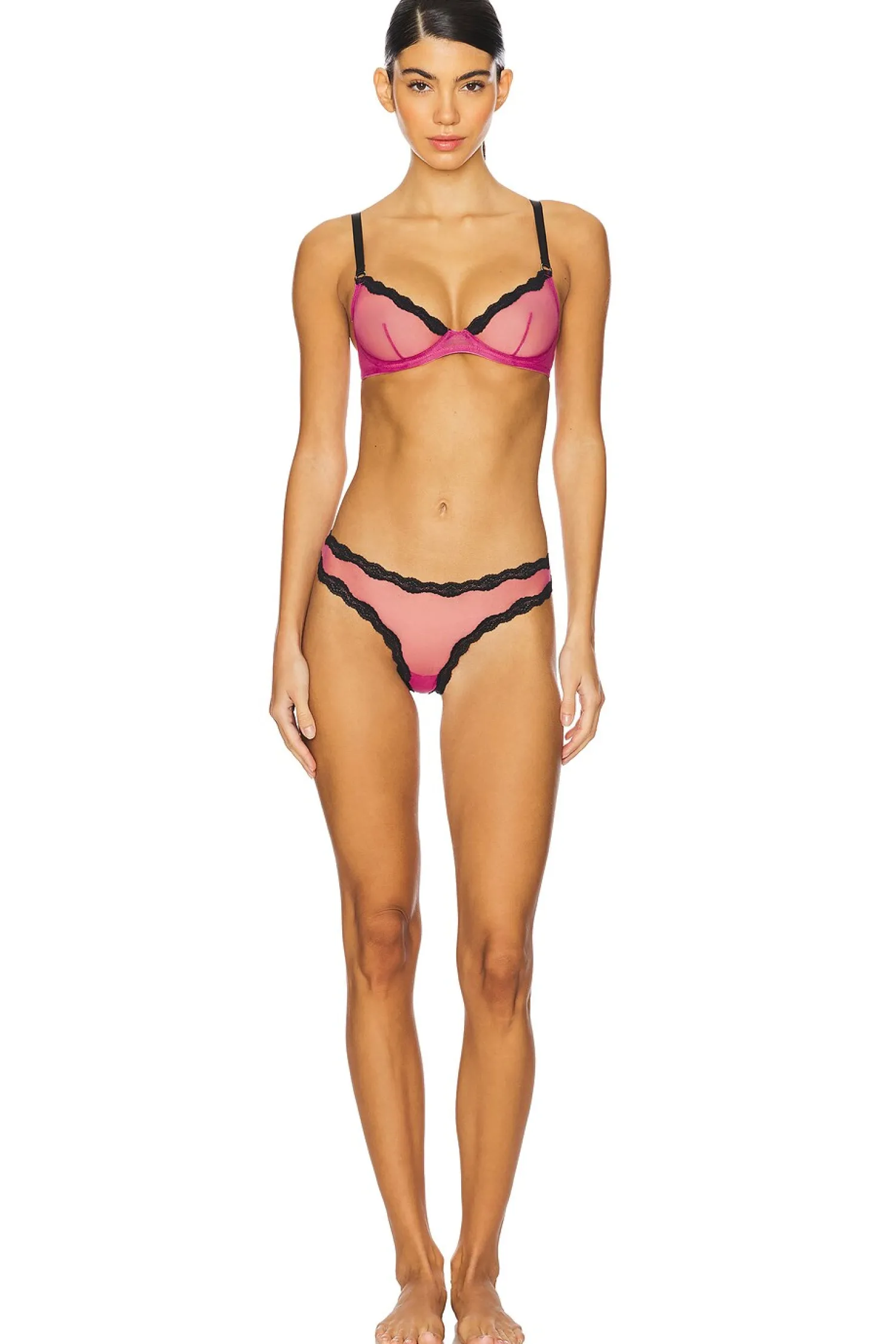 Women fleur du mal Lingerie & Sleepwear>Sheer Tulle Thong