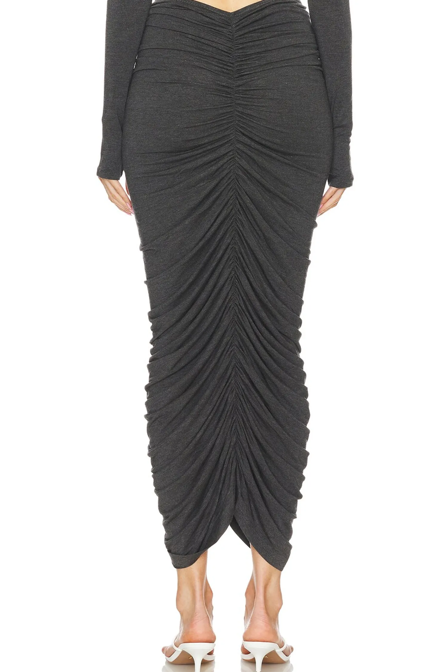 Women Norma Kamali Matching Sets>Shirred Long Skirt