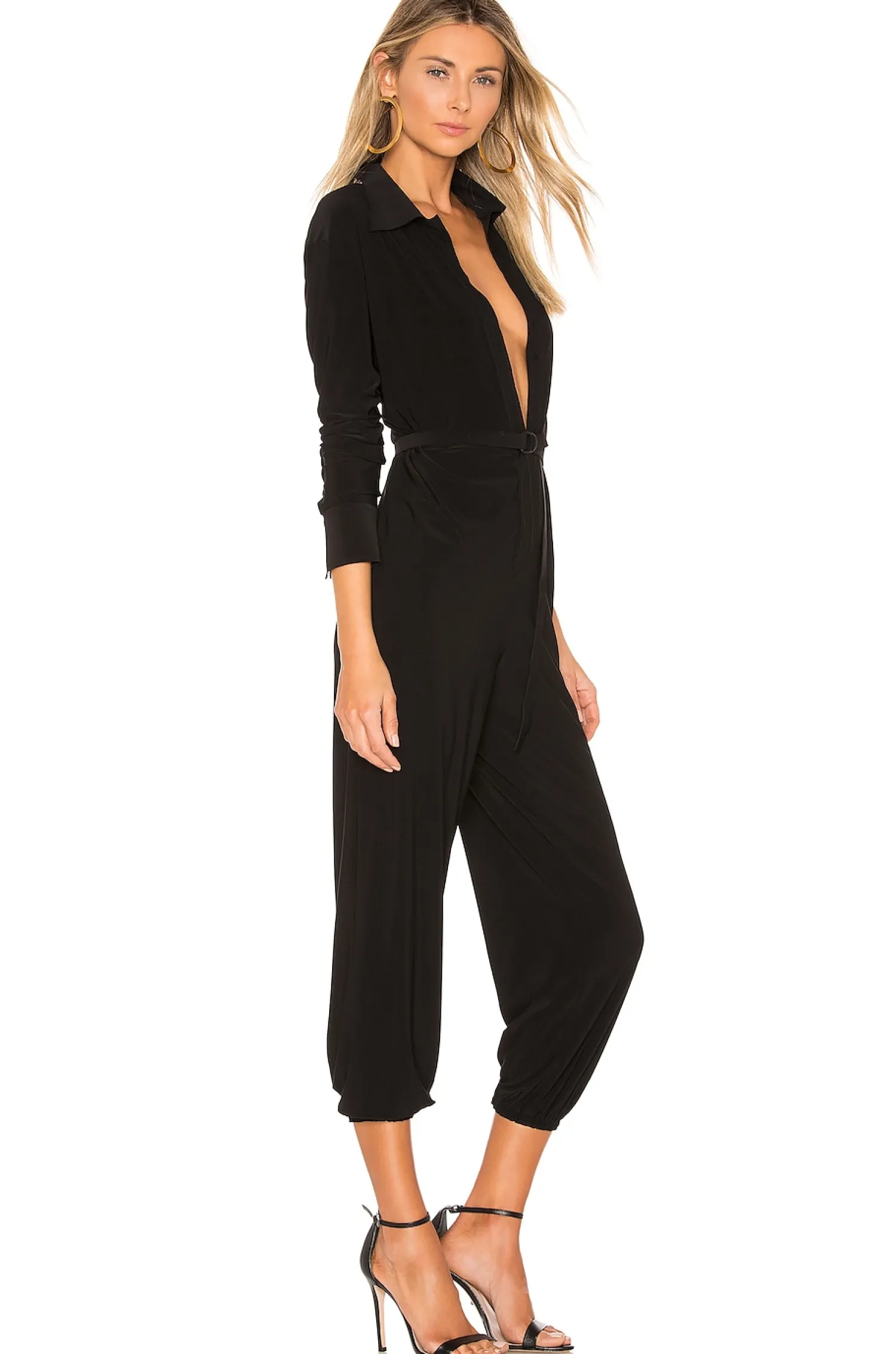 Women Norma Kamali Jumpsuits>Shirt Jog Jumpsuit