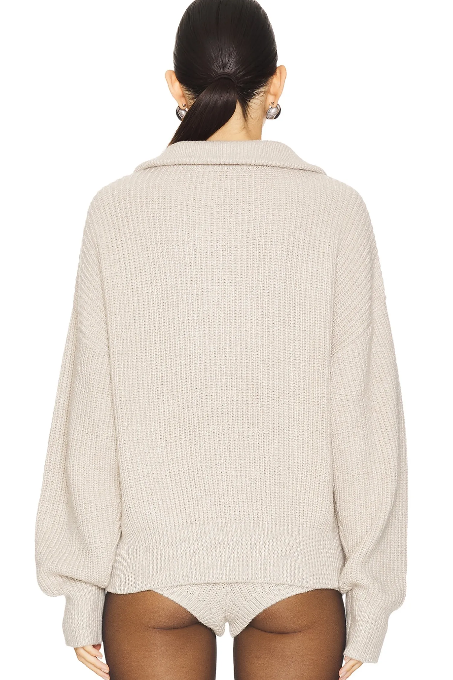 Women Lovers and Friends Matching Sets>Shivani Zip Sweater