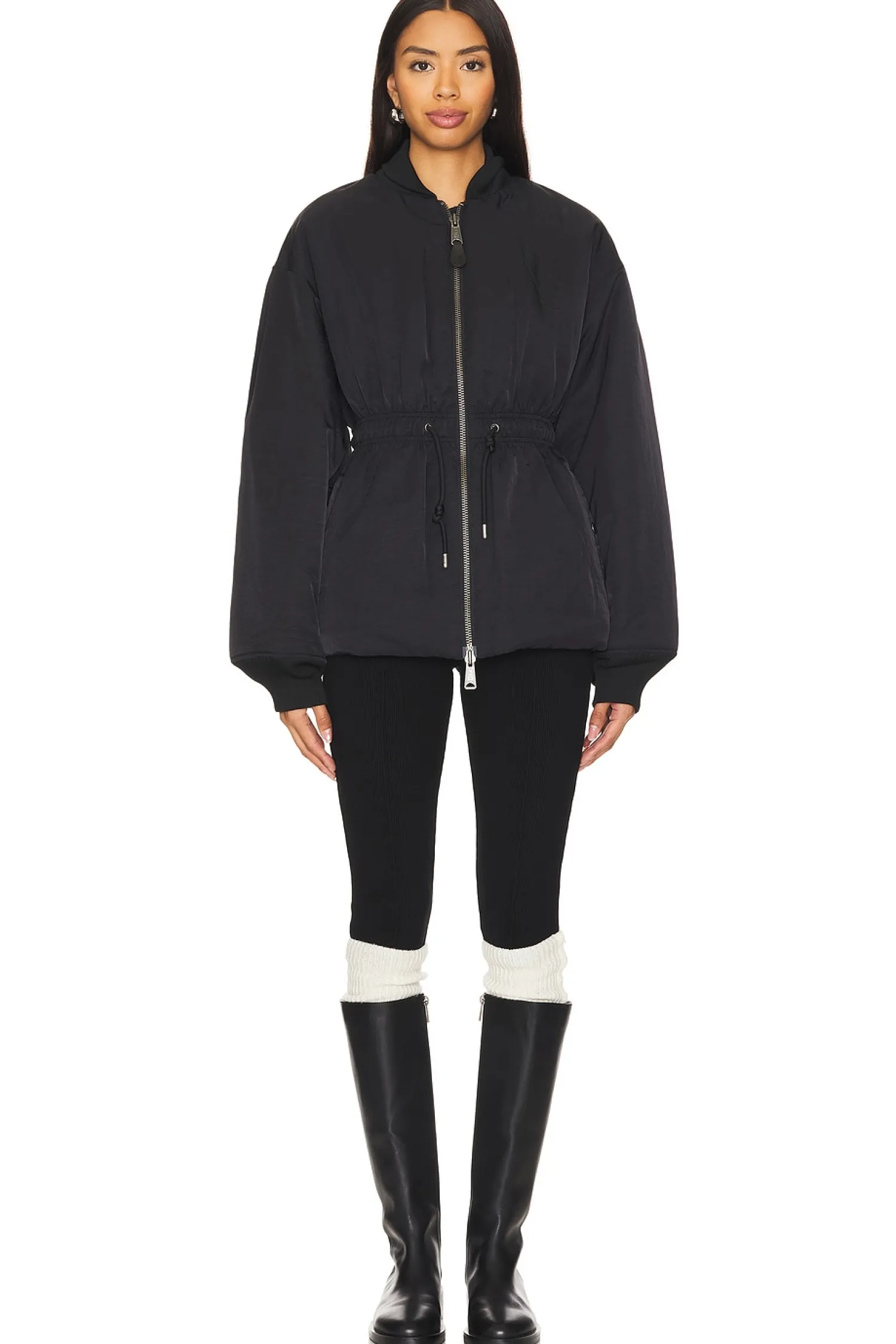 Women ALPHA INDUSTRIES Jackets & Coats>Short Cinched Waist Jacket