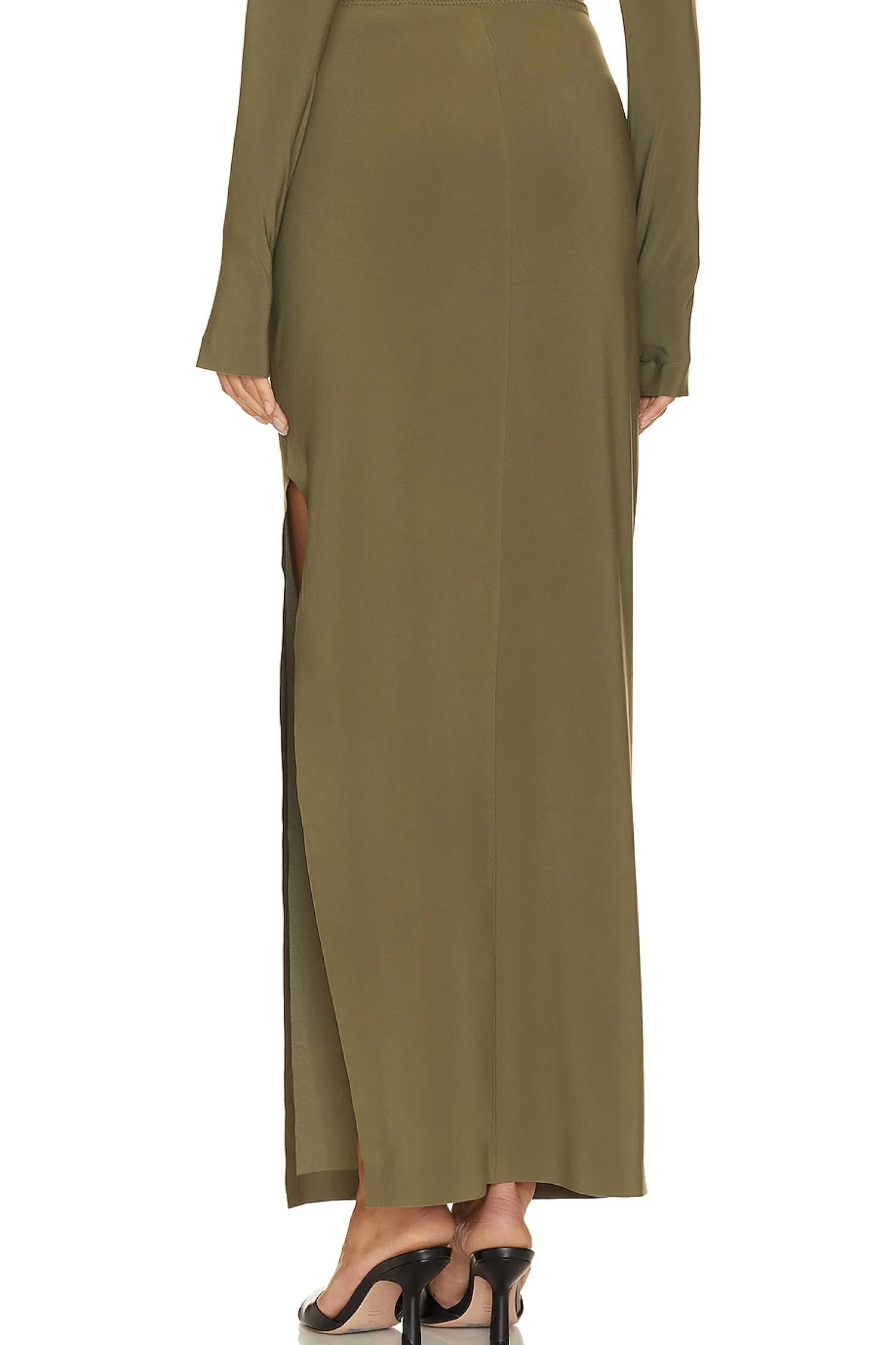 Women Norma Kamali Matching Sets>Side Slit Long Skirt