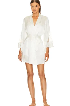 Women THE MODE Lingerie & Sleepwear>Silk Serena Lace Robe