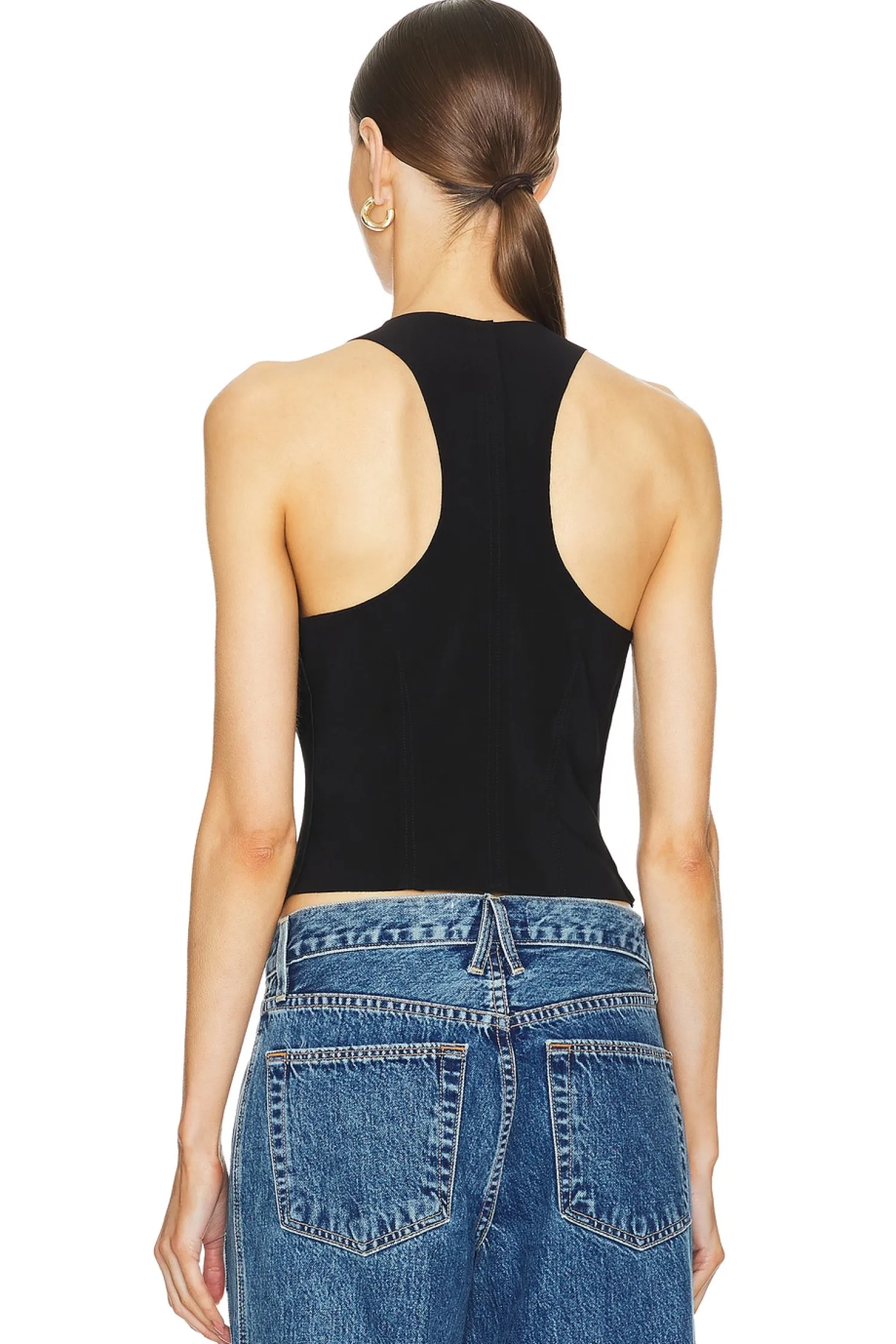 Women Norma Kamali Jackets & Coats>Simple Vest