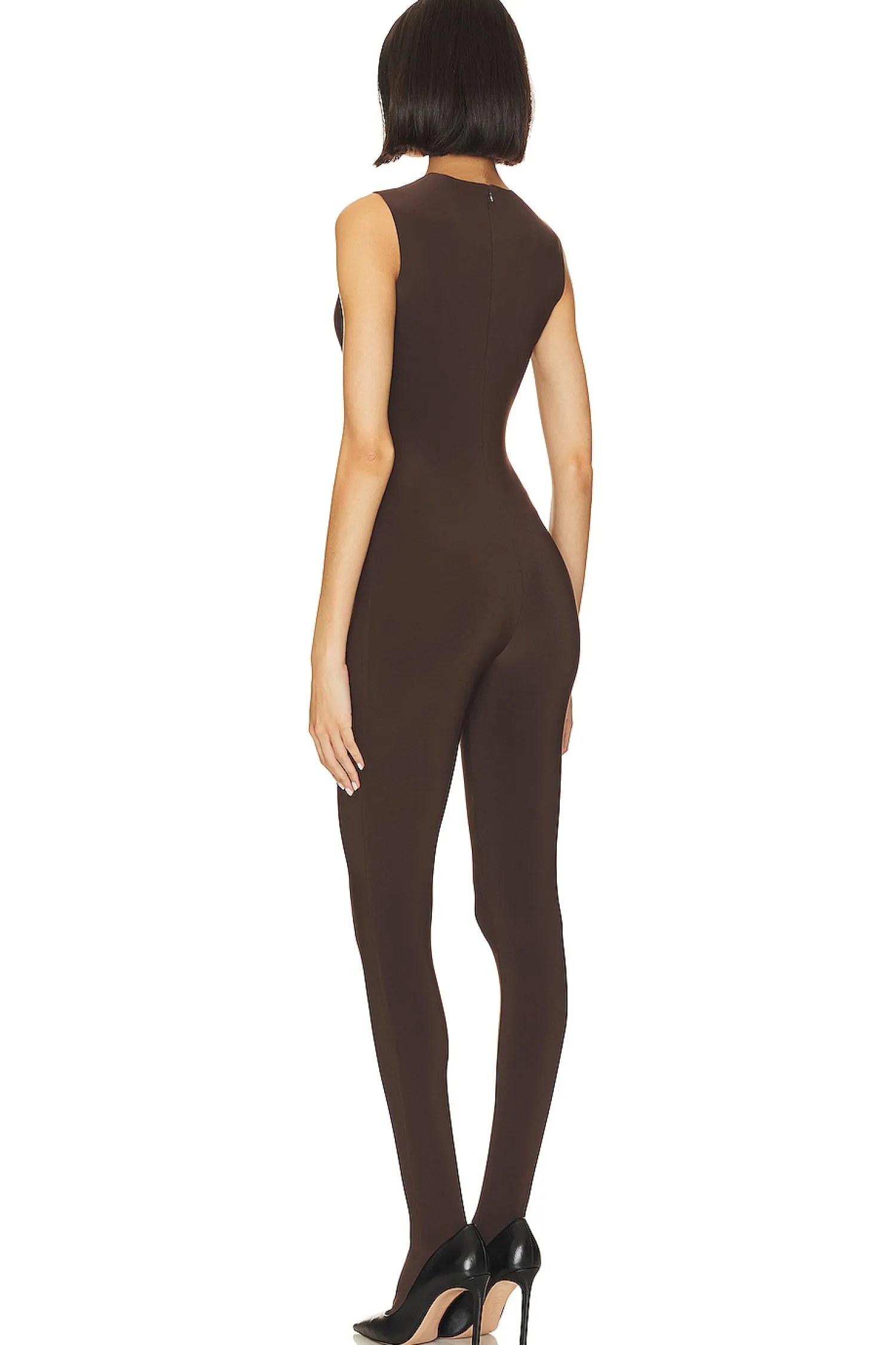 Women Norma Kamali Jumpsuits>Sleeveless Catsuit With Footsie