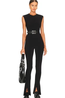 Women Norma Kamali Jumpsuits>Sleeveless Spat Legging Catsuit