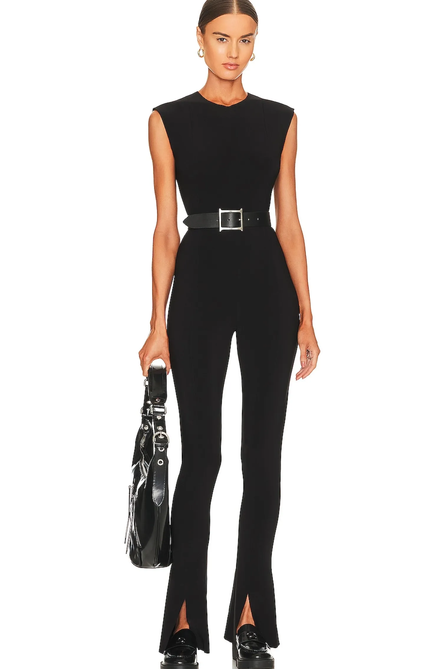 Women Norma Kamali Jumpsuits>Sleeveless Spat Legging Catsuit