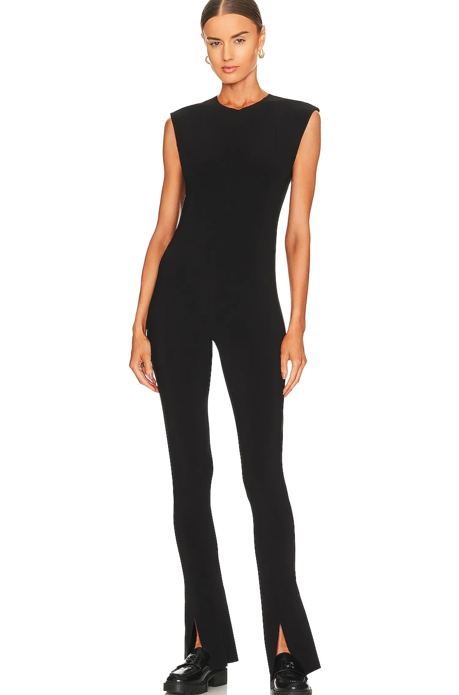 Women Norma Kamali Jumpsuits>Sleeveless Spat Legging Catsuit