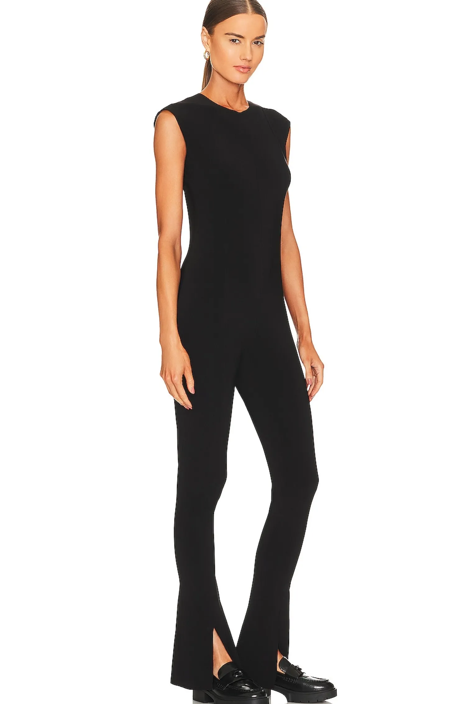 Women Norma Kamali Jumpsuits>Sleeveless Spat Legging Catsuit