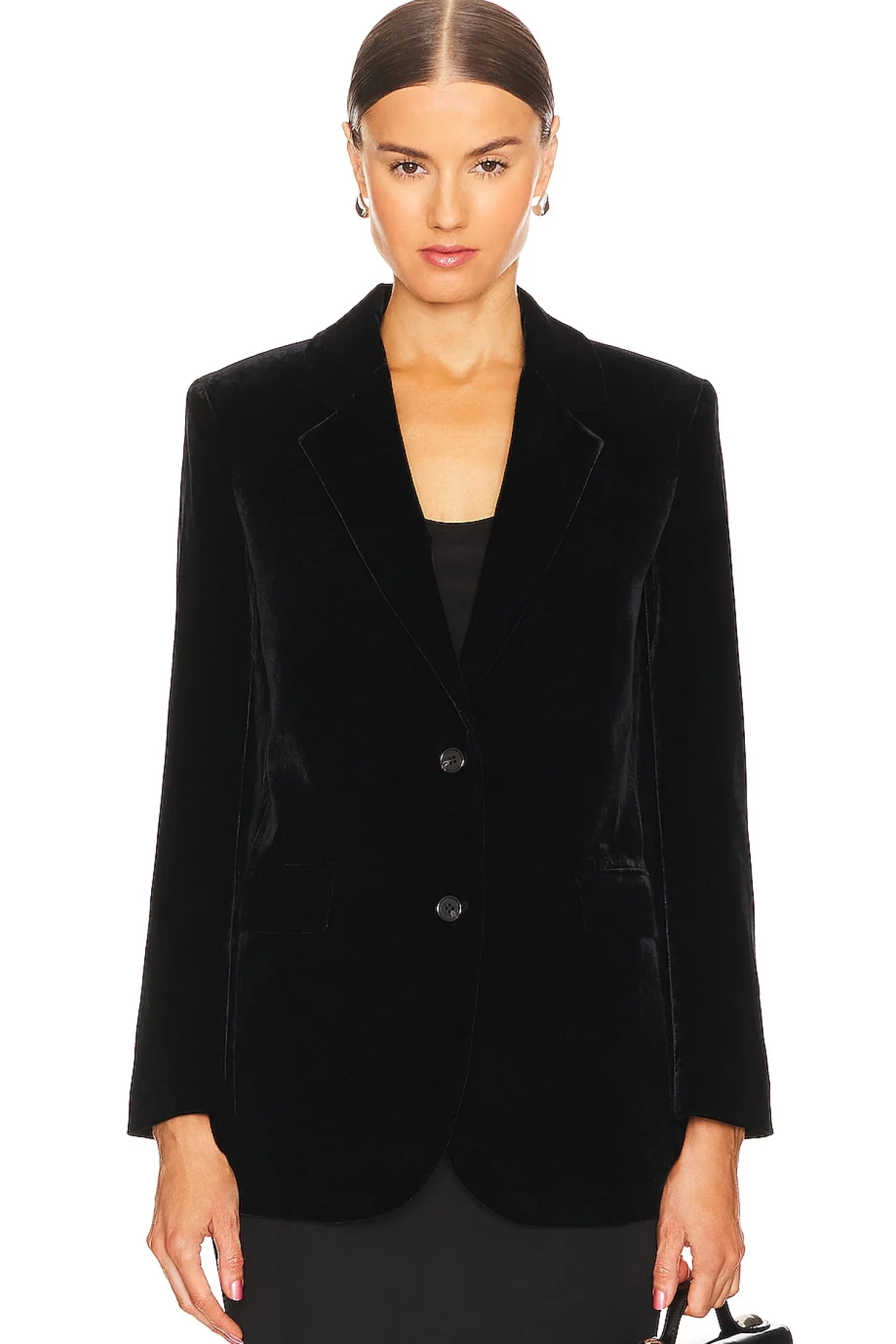 Women Theory Jackets & Coats>Slim Tailored Velvet Jacket
