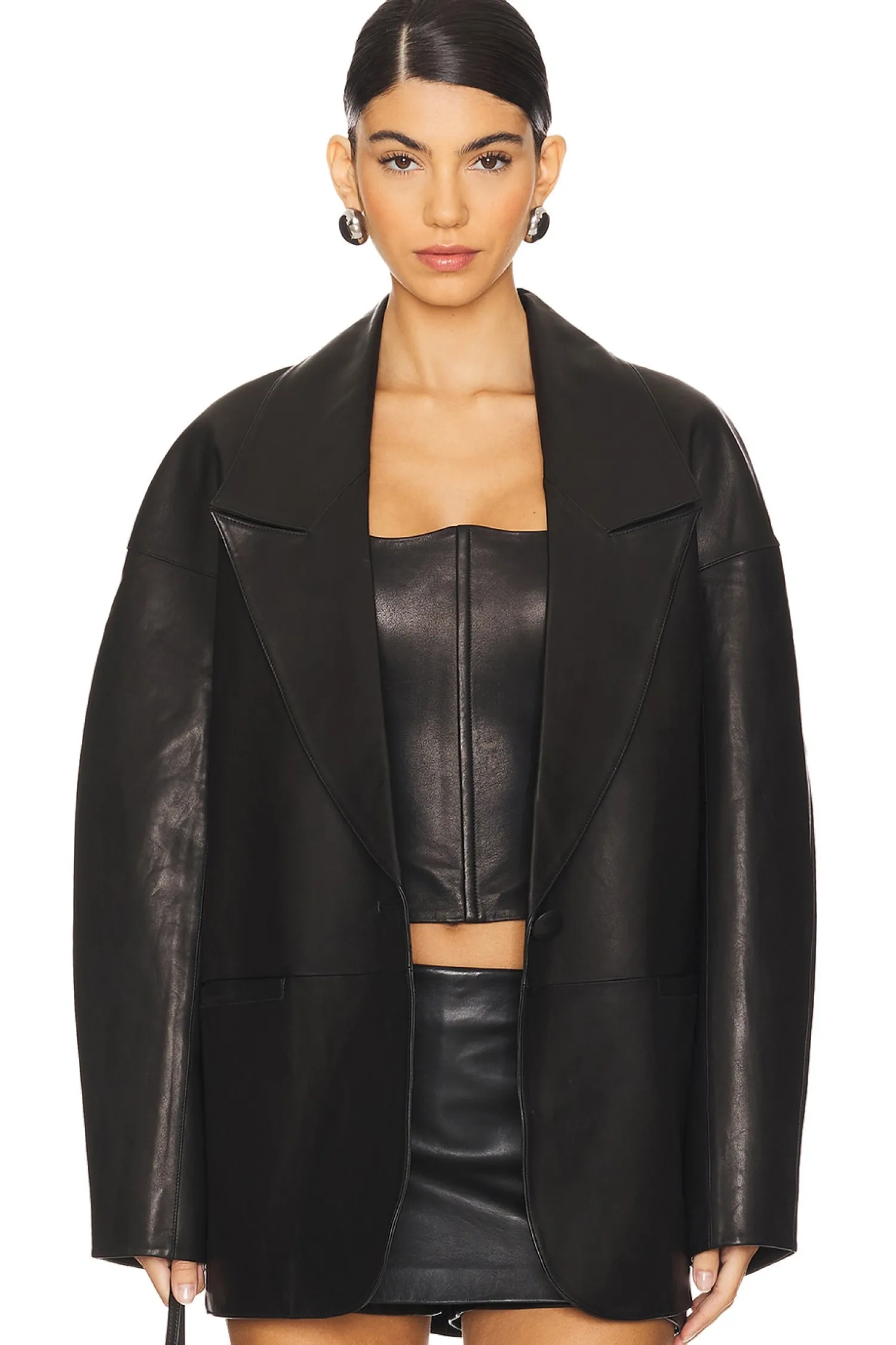 Women The Sei Jackets & Coats>Slouchy Leather Blazer